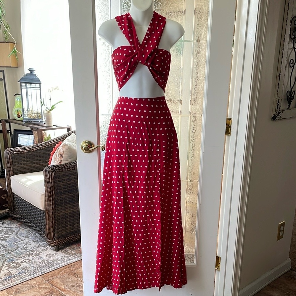 Beach Style Wrap Top and Skirt Set